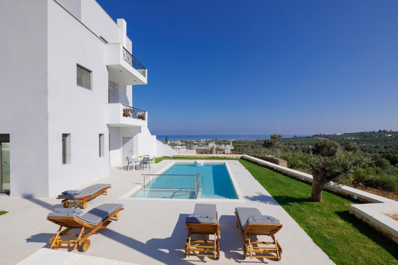 Apartment Tilio - New Apartment With Private Pool 1400M From The Beach レティムノ エクステリア 写真