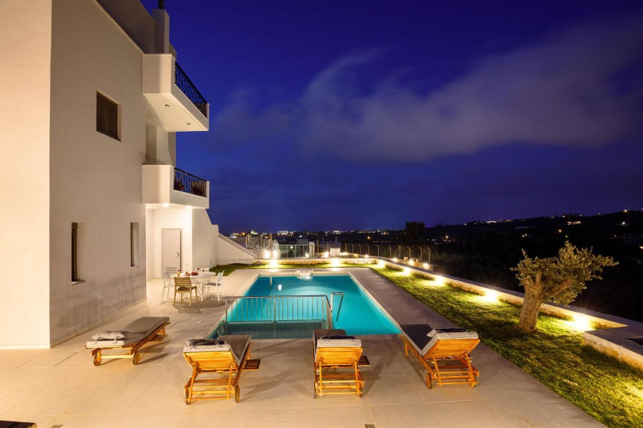 Apartment Tilio - New Apartment With Private Pool 1400M From The Beach レティムノ エクステリア 写真