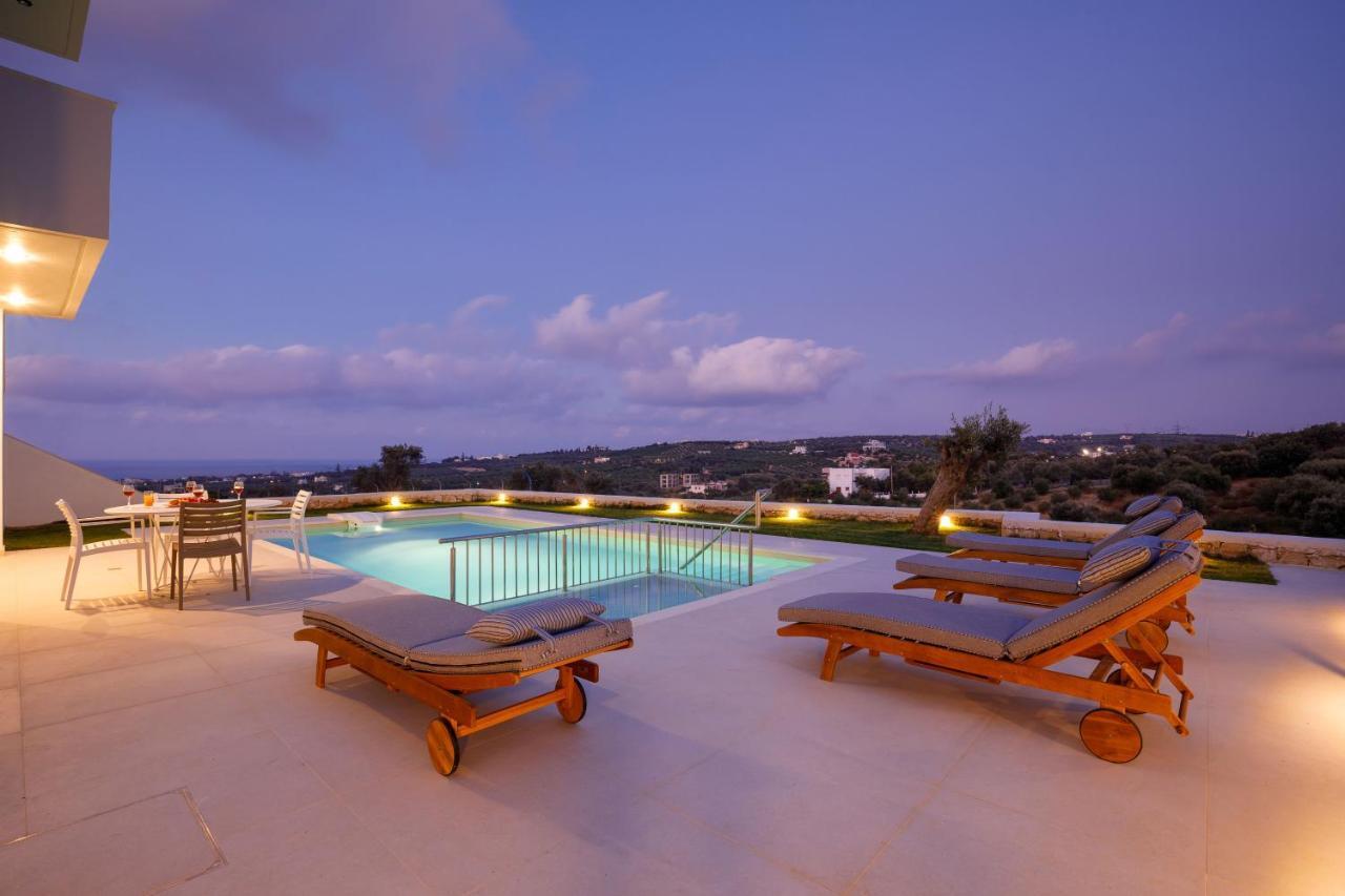 Apartment Tilio - New Apartment With Private Pool 1400M From The Beach レティムノ エクステリア 写真