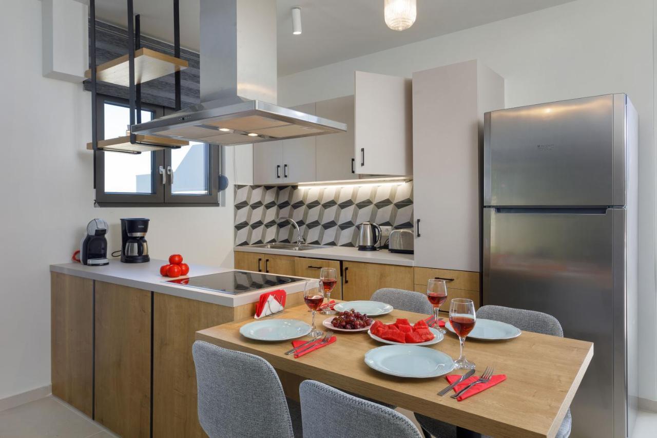 Apartment Tilio - New Apartment With Private Pool 1400M From The Beach レティムノ エクステリア 写真
